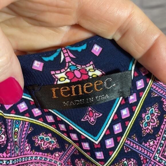 Renee C. colorful mandala design blouse - Picture 6 of 7